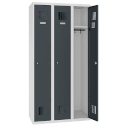 Spind Select 3 Abteile Abteilbreite 300mm Korpus...