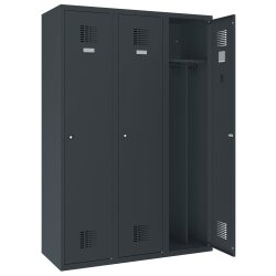 Spind Select 3 Abteile Abteilbreite 400mm Korpus...