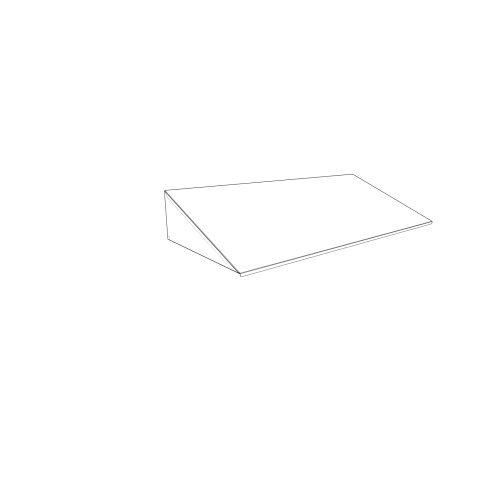 Schrägdachaufsatz 90 cm Anthrazitgrau RAL 7016