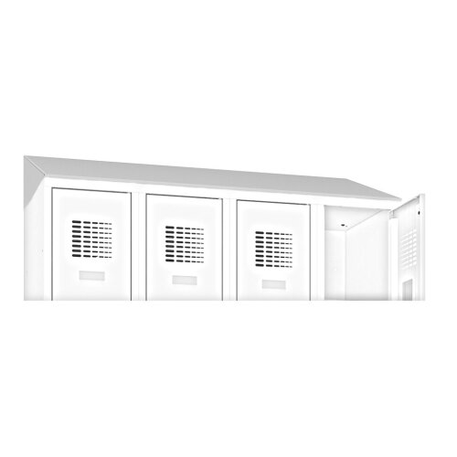 Schrägdachaufsatz 120 cm Lichtgrau RAL 7035