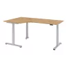 Elektrisch höhenverstellbarer Winkelschreibtisch mit Memoryschalter 200x120 cm