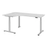 Elektrisch höhenverstellbarer Winkelschreibtisch mit Memoryschalter 200x120 cm