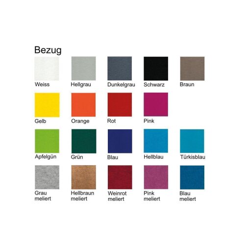 Stellwand mit Stoffbezug Höhe 140 cm