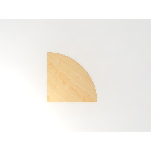 Verkettungswinkel eckig 80x80 cm Ahorn/Silber