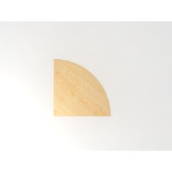 Verkettungswinkel eckig 80x80 cm Ahorn/Silber