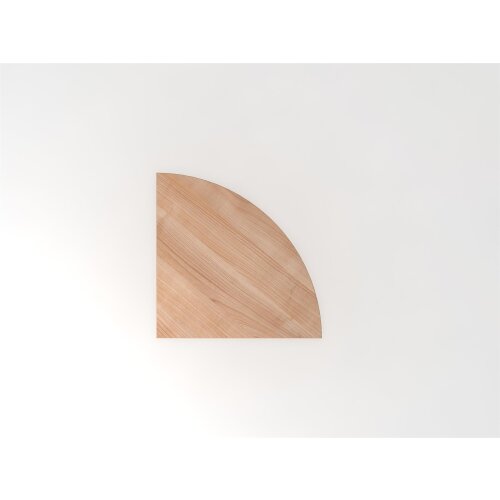 Verkettungswinkel eckig 80x80 cm Nussbaum hell/Silber