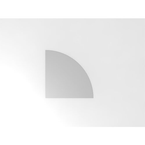 Verkettungswinkel eckig 80x80 cm Nussbaum hell/Silber