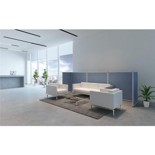 Stellwand mit Stoffbezug Höhe 160 cm