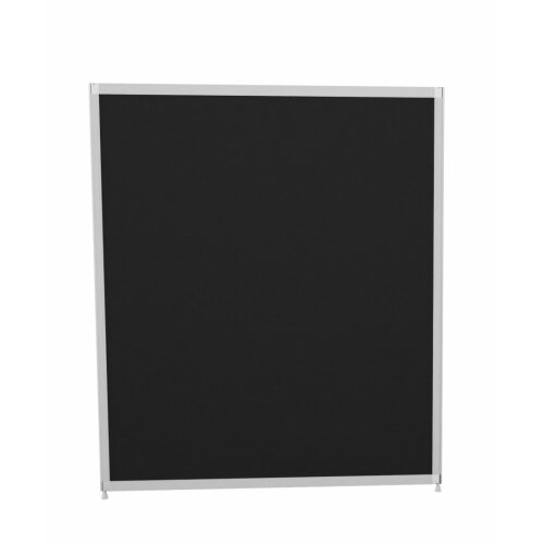 Akustik Stellwand Ultra Höhe 180 cm Breite 161 cm Farbe Stoff Schwarz