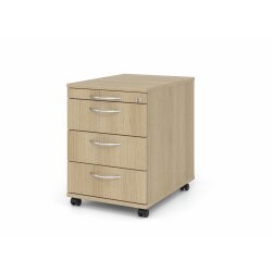 Rollcontainer mit 3 Schubladen, 1 x Utensilienfach, 58 cm...