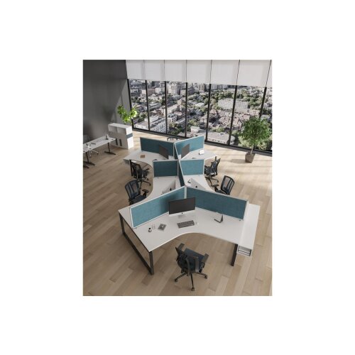 Tischtrennwand Easy Höhe 80 cm