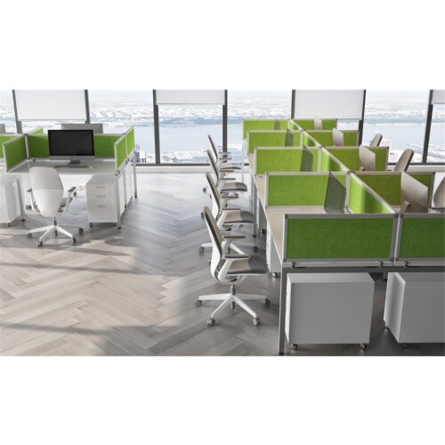 Akustik Tischtrennwand Höhe 40 cm