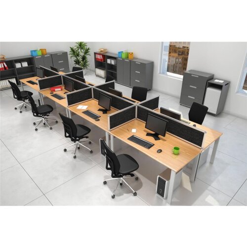 Akustik Tischtrennwand Höhe 40 cm