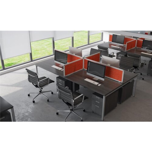 Akustik Tischtrennwand Ultra Höhe 40 cm