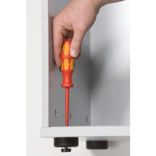 Schiebetürenschrank in 2 Ordnerhöhen, 120 cm breit Ahorn/ Ahorn