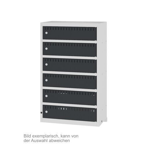 Akku Ladeschrank 6 Fächer wandhängend