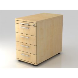 Standcontainer mit 4 Schubladen, 1 x Utensilienfach, 80...