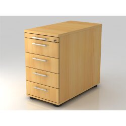 Standcontainer mit 4 Schubladen, 1 x Utensilienfach, 80...