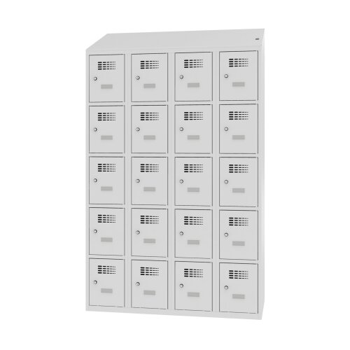 Fächerschrank mit Lademöglichkeit Select 20 Fächer 300mm Abteilbreite