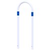 Absperrbügel als E-Ladesäulenschutz, 460 mm, weiß, 1200 mm, blau