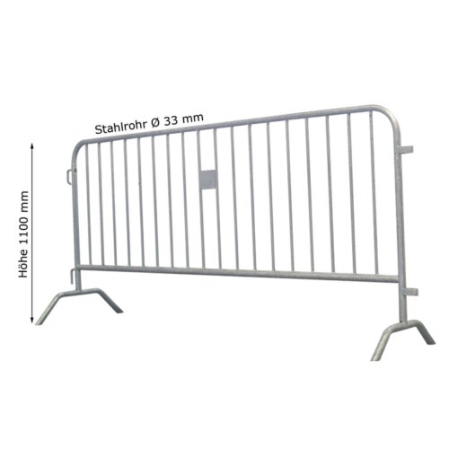 Absperrgitter Komplett-Set (15 x Typ D Rule)