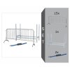 Absperrgitter Komplett-Set (15 x Typ C)