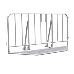 Absperrgitter Police mit Auftrittplatte und Stützen,...