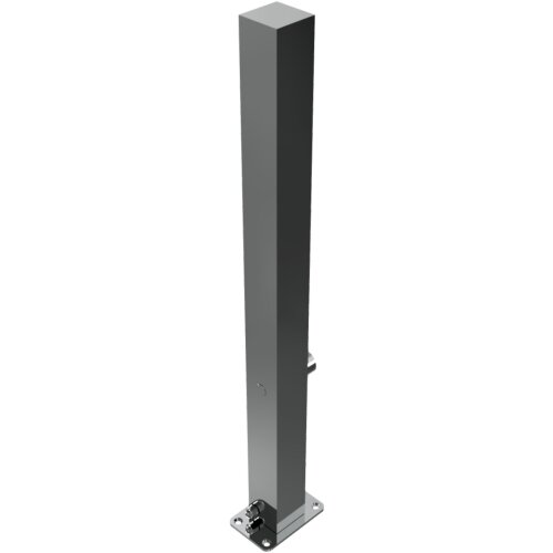 Absperrpfosten Bollard 70 x 70 mm, umlegbar