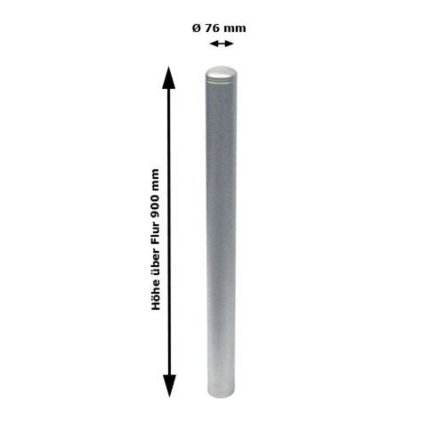 Absperrpfosten Bollard Ø 76 mm, umlegbar