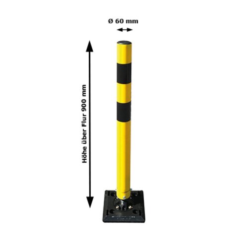 Absperrpfosten KICKBACK© Ø 60 mm, an- und überfahrbar