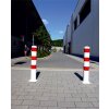 Stahlrohrpoller/Rammschutzpoller Bollard Ø 152 mm Befestigung zum Einbetonieren  Gesamtlänge 1200 Option mit aufgeschweißter Stahlkappe