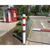 Stahlrohrpoller/Rammschutzpoller Bollard Ø 193 mm Befestigung zum Einbetonieren  Gesamtlänge 1200 Option mit aufgeschweißter Stahlkappe