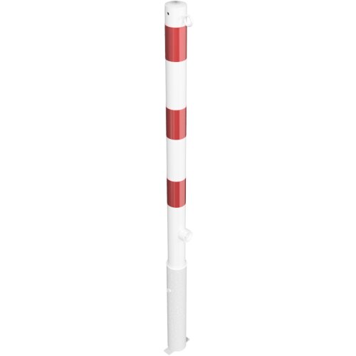 Absperrpfosten Bollard Ø 60 mm Bauart herausnehmbar  Befestigung zum Einbetonieren inkl. Bodenhülse  Gesamtlänge 1300