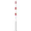 Absperrpfosten Bollard Ø 60 mm Bauart herausnehmbar  Befestigung zum Einbetonieren inkl. Bodenhülse  Gesamtlänge 1300