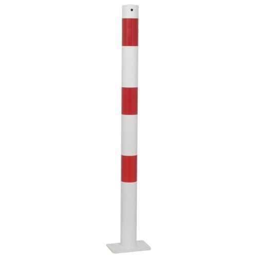Absperrpfosten Bollard Ø 60 mm Bauart herausnehmbar  Befestigung zum Einbetonieren inkl. Bodenhülse  Gesamtlänge 1300