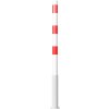 Absperrpfosten Bollard Ø 60 mm Bauart herausnehmbar  Befestigung zum Einbetonieren inkl. Bodenhülse  Gesamtlänge 1300