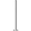 Absperrpfosten Bollard Ø 60 mm Bauart feststehend  Befestigung zum Aufdübeln mit Bodenplatte 150 x 100 mm  Gesamtlänge 900