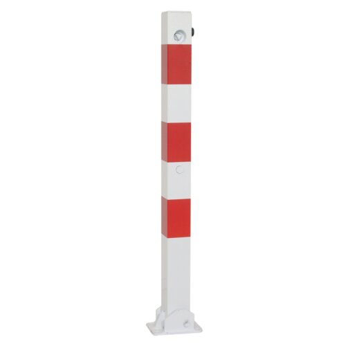 Absperrpfosten Bollard 70 x 70 mm Bauart feststehend  Befestigung zum Einbetonieren  Gesamtlänge 1300