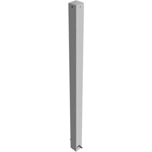 Absperrpfosten Bollard 70 x 70 mm Bauart feststehend  Befestigung zum Einbetonieren  Gesamtlänge 1300