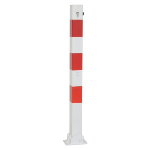 Absperrpfosten Bollard 70 x 70 mm Bauart feststehend  Befestigung zum Einbetonieren  Gesamtlänge 1300