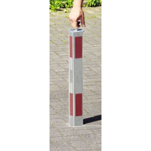 Absperrpfosten Bollard 70 x 70 mm, vollversenkbar