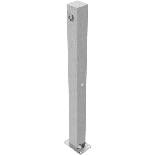 Absperrpfosten Bollard 70 x 70 mm, mit Dreikantverschluss