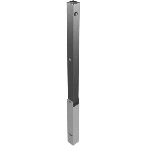 Absperrpfosten Bollard 70 x 70 mm, umlegbar mit Hebe- und Kippmechanik