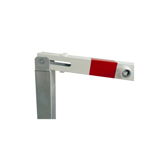Absperrpfosten Bollard 70 x 70 mm, umlegbar mit Hebe- und Kippmechanik