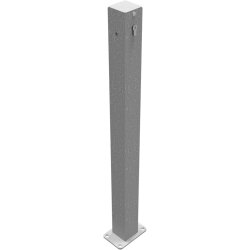 Sperrkettenpfosten Bollard 70 x 70 mm Befestigung zum...