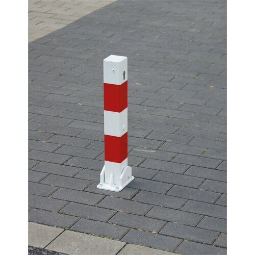 Absperrpfosten Bollard 70 x 70 mm, umlegbar