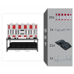 Schrankenzaun-Set Cordon II, Folie RA1