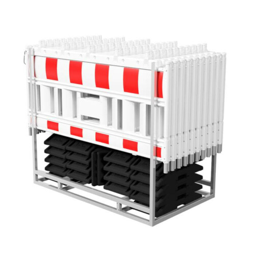 Schrankenzaun-Set Cordon III, RA1 Folie RA1  Lampenadapter ohne Lampenadapter