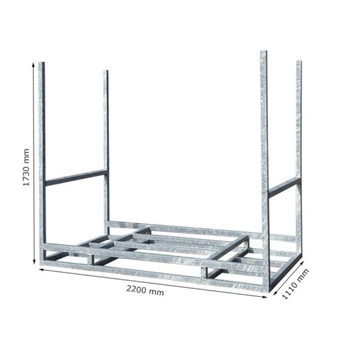 Multipalette für Schrankenzäune und Fußplatten