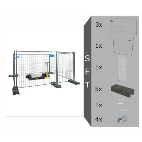 Bauzaun Basic Komplett-Set